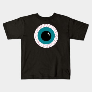 Teal eye balls Kids T-Shirt